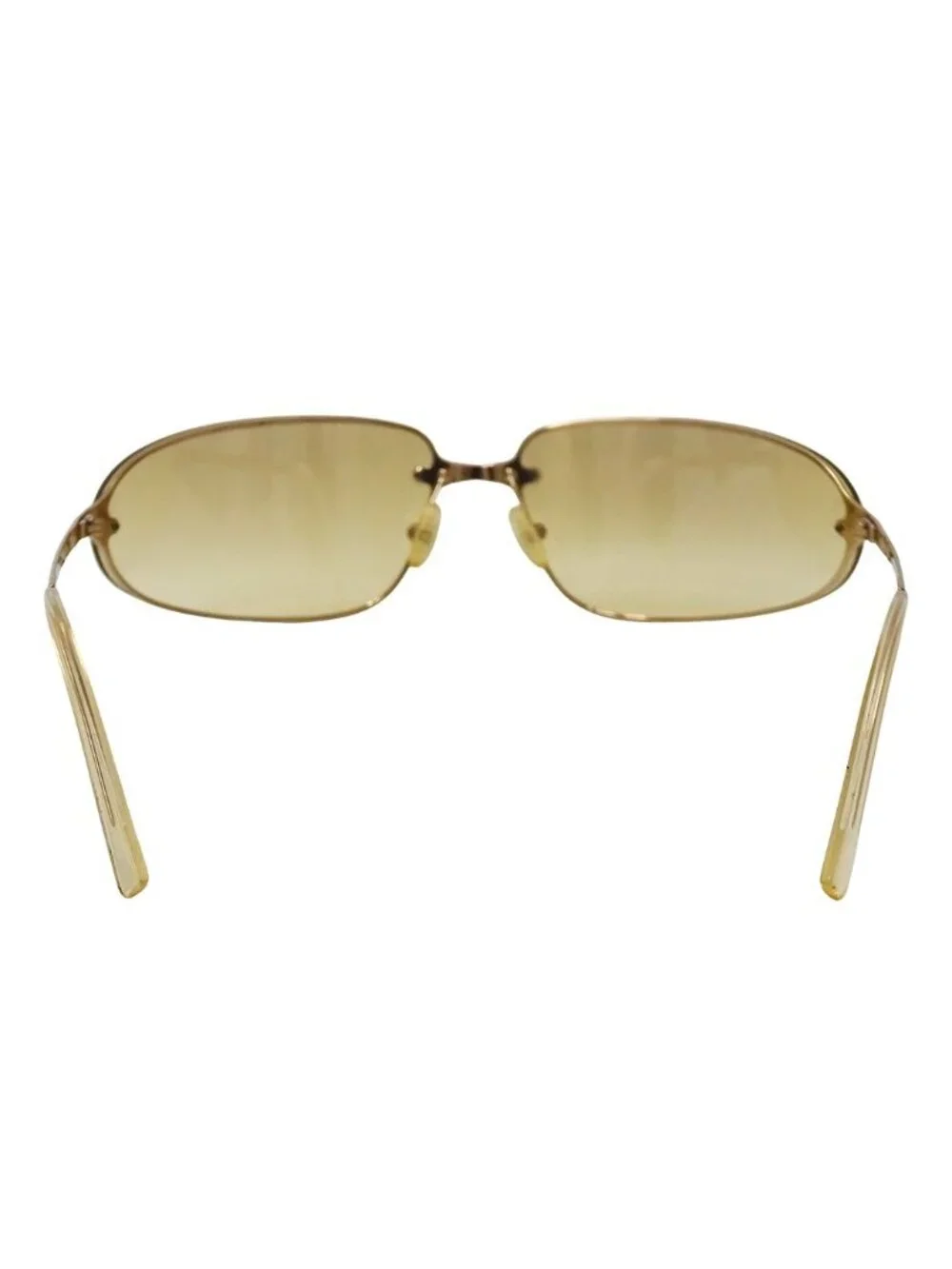 Prada Sunglasses Gold Beige Summer Cool Eyewear